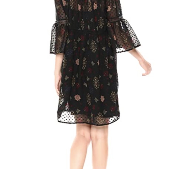 Lucky Brand Swiss Dot Floral Dress - Picture 6 of 8